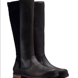 Sorel Youth Emelie Tall Black Boots Girls size 4